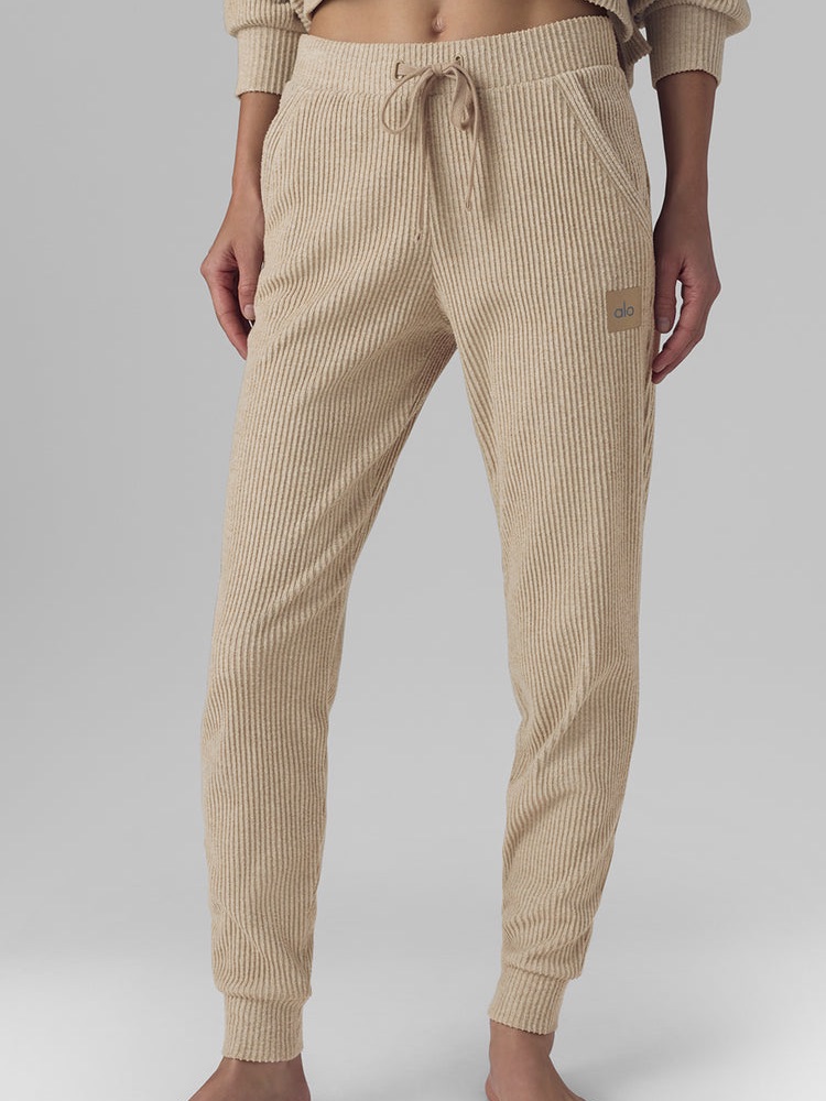 Alo Yoga Muse Sweatpant In Gravel Heather - L